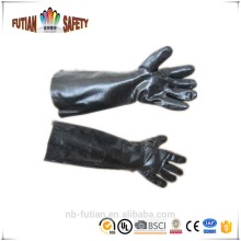 Long black Neoprene industrial glove