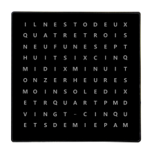 CHEETIE CP37S Decorative Silent Customized LED Word Clock