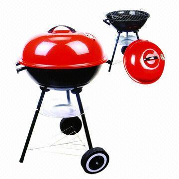 Middle Apple-shaped BBQ Grill, Charcoal Cooking Area 44cm