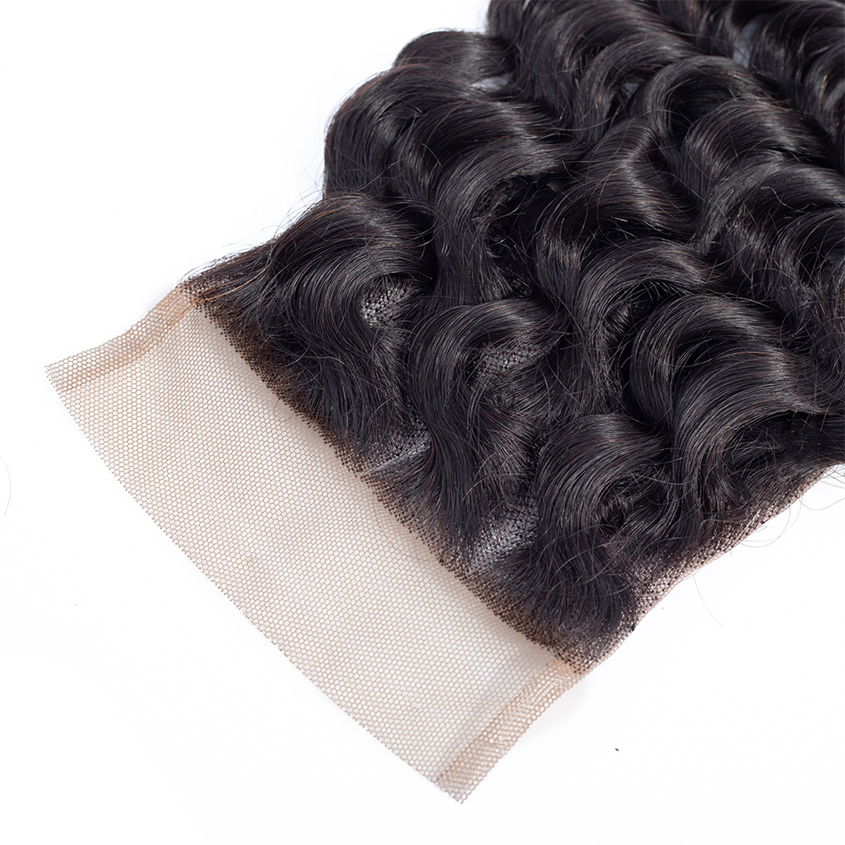 hot sale cheap virgin indian hair deep wave swiss human lace closure