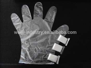 2015 Cheap PE glove disposable transparent hdpe glove plastic polyethylene gloves