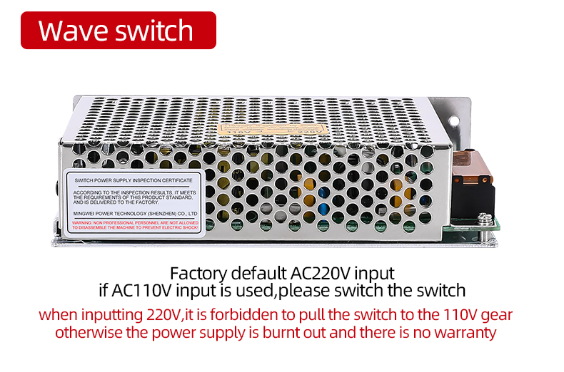 High quality electrical equipment 5A switching power supply with low price