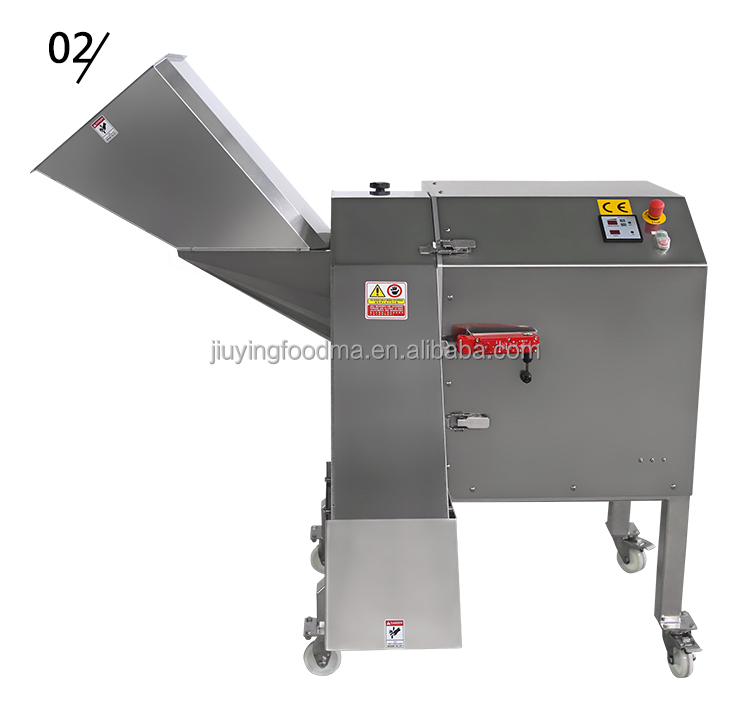 Multi-functional vegetable and mushroom dicer machine with large product input