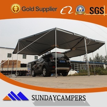 2015 Offroad easy set up canvas car roof tent foxwing awning