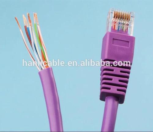 cat5e utp patch cord multi-strand purple color