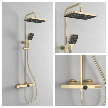 Cosygrace Luxury Bathroom Hotel Shower Taps Faucet Sets Complete