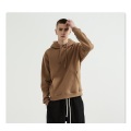 Simple Solid Color Men's Hooded Pullover