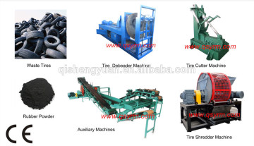 Waste Tyre Shredder / Tyre Recycling Plant