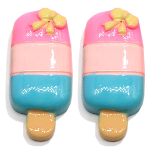 Groothandel Kleurrijke Popsicle Resin Craft Simulatie Zoete Zomer Voedsel Kawaii Ornament Charms Plakboek Maken Haarspeld Accessoire