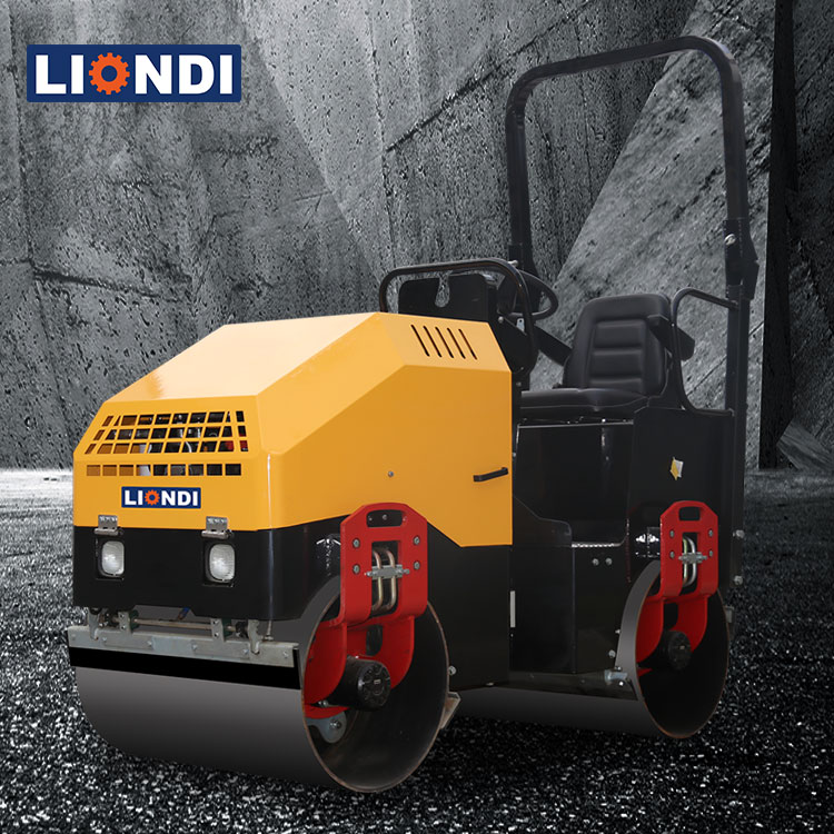 Full Hydraulic System Road Roller Of Mini Vibratory 1.5 Ton Double Drum DVR-1500