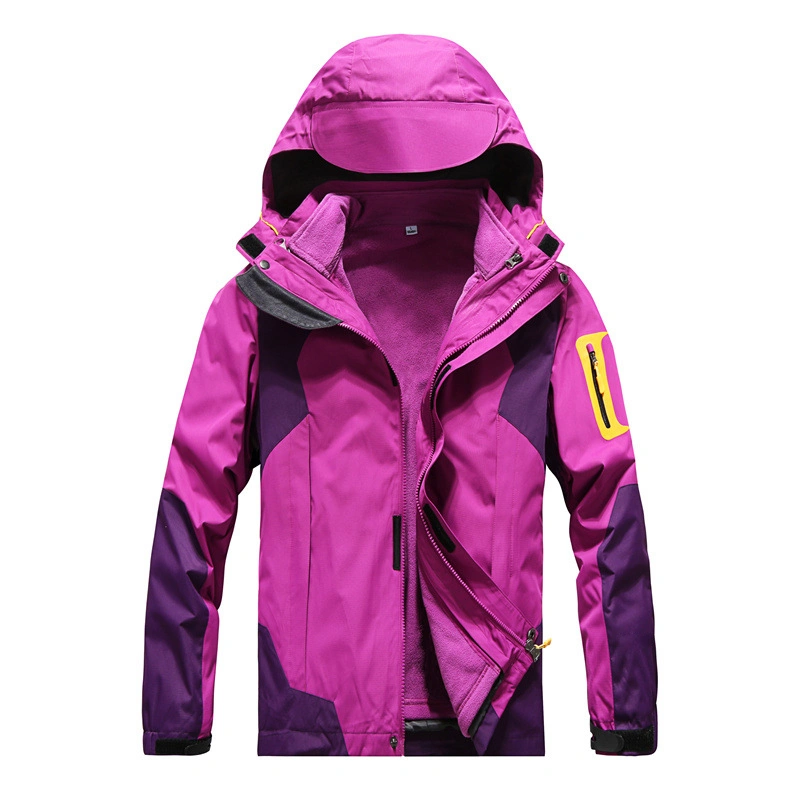 OEM Outdoor Unisex Mens Waterproof Windproof Wear Detachable Lining Hiking 3 in 1 Jackets