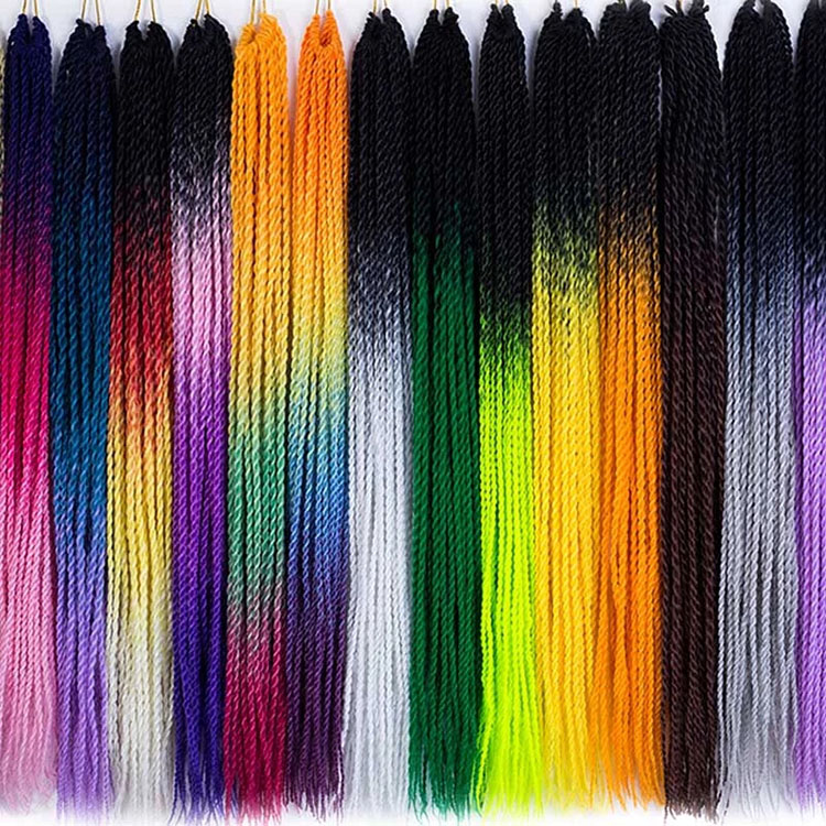 Senegalese Twist Crochet Hair Braids 24inch Small Twist Crochet Braiding Hair  2S Senegalese Twists Hairstyle