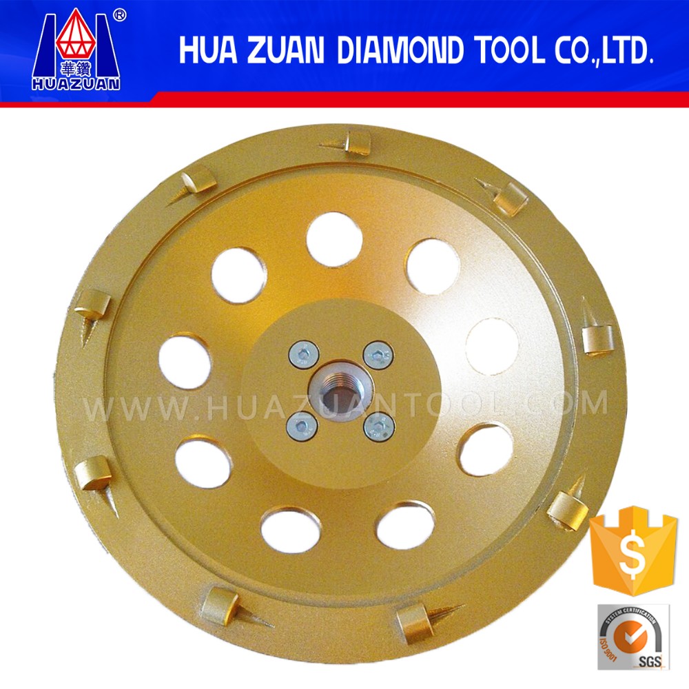 PCD Diamond grinding cup wheels for floor, PDC Cups grinding segmented disc