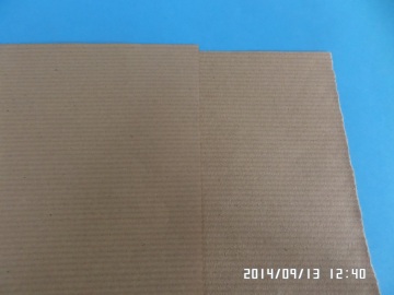 Brown Ribbed Kraft Paper