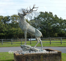 new products christmas cast brass deer for sale garden decor