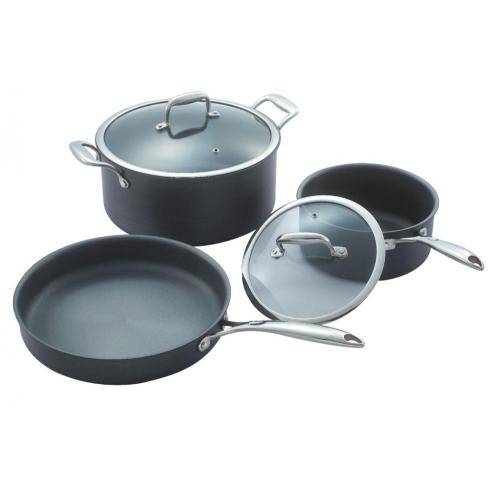 Ensemble de casseroles en aluminium anodisé dur