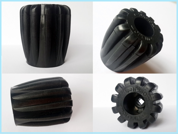 High quality black PVC plastic air-proof rubber handle YQPF-01-1