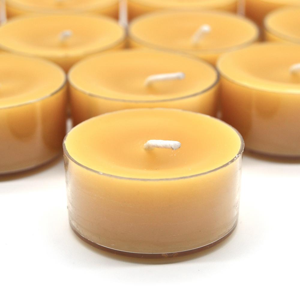 100 Percent Natural Organic Beeswax Tealight Candles