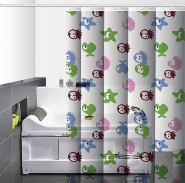 Waterproof Bathroom printed Shower Curtain Brackets