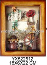 Huntting style wood key box/ wooden key cabinet /home decoration as key holder