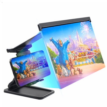 3D HD Adjustable Phone Screen Magnifier with Touch for Cell Phone Stand