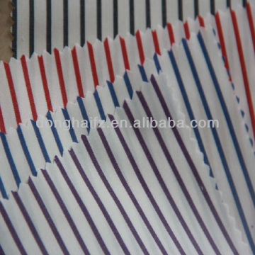 Stripe hat fabric with printed