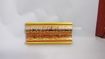 Golden ornate polystyrene PS carved picture frame moulding