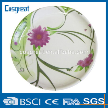 food grade plastic melamine flower plate