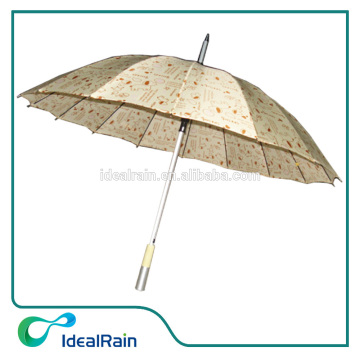 Straight aluminum handle innovative umbrella