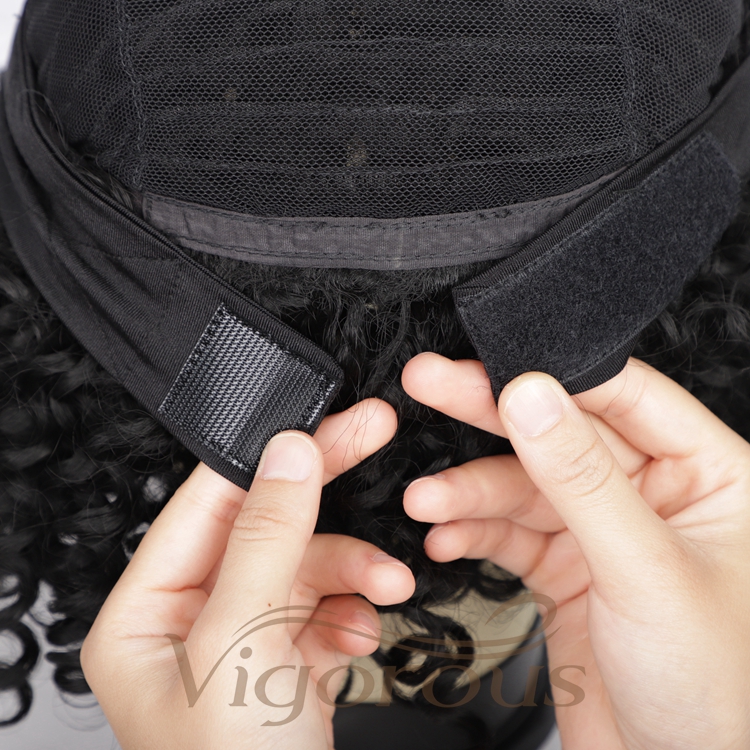 Wholesale Best Manufacturers Spiral Curly For Black Women Good Quality Cheap Headband Black Short Afro Hair Synthetic Wigs Curly