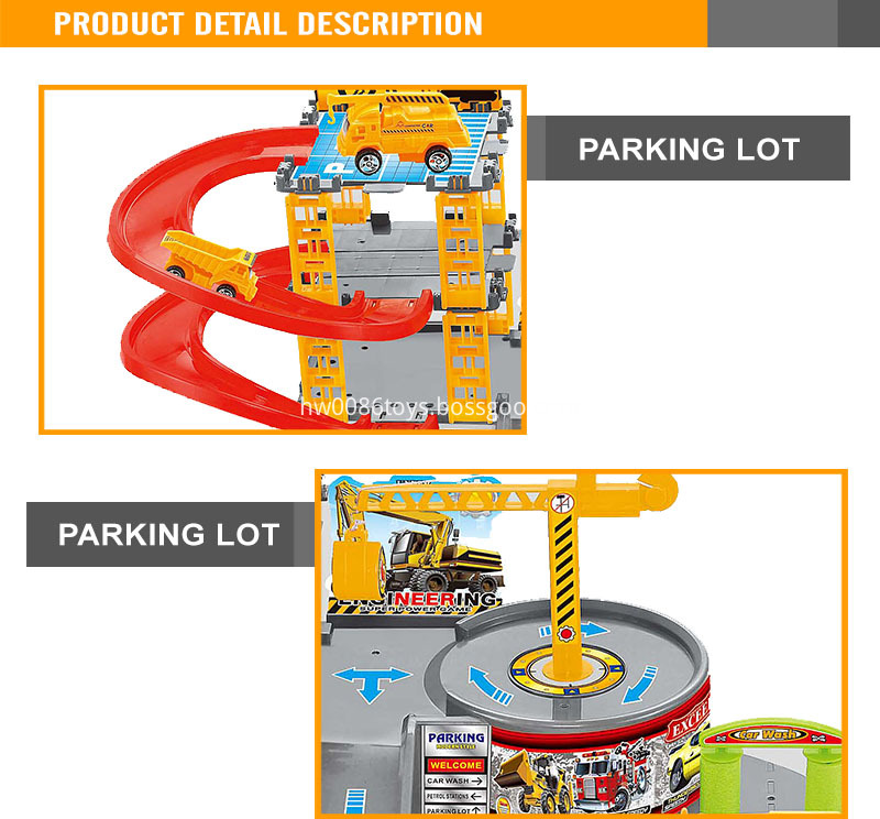 kids parking garage toy