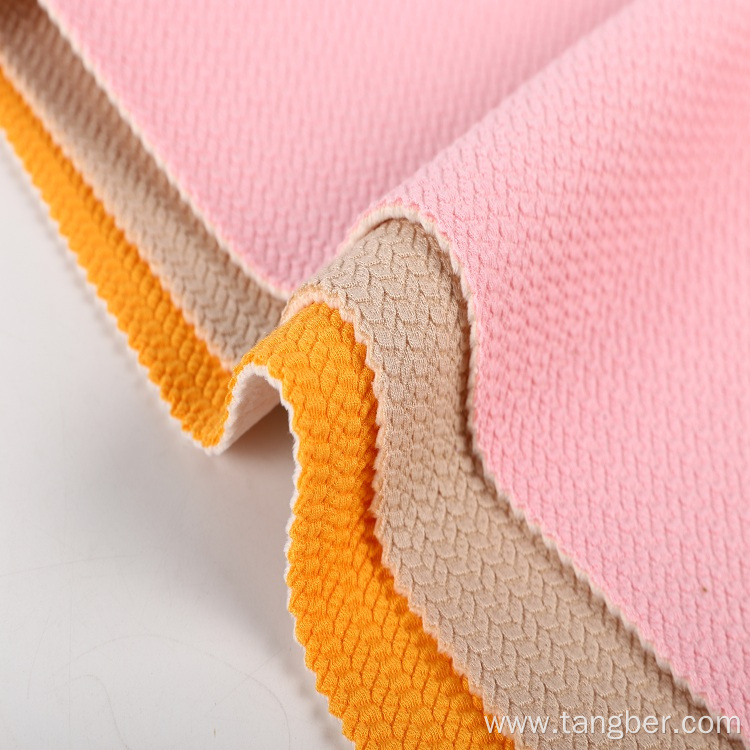 heavyweight knitted 100% polyester bonded soft fleece fabric