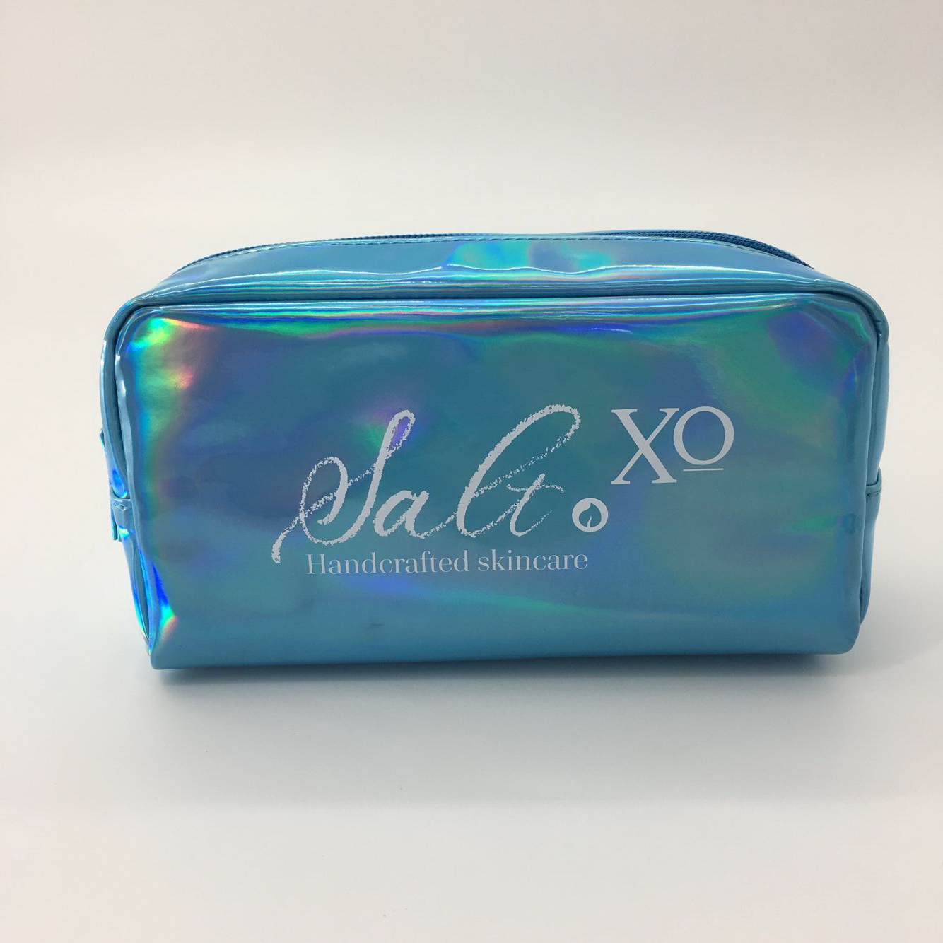 Fashion Customized Holographic PU leather cosmetic makeup bag