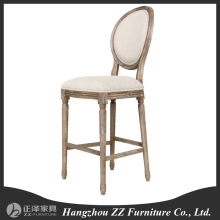 Wooden bar vintage rattan back round back bar chair