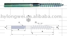Dowel wood screw,hanger bolt,double head screw