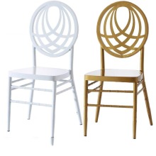 Gold Metal Banquet Plastic Gold Event Chiavari Chair
