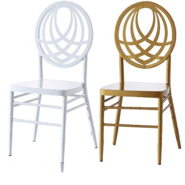 Gold Metal Banquet Plastic Gold Event Chiavari Chair