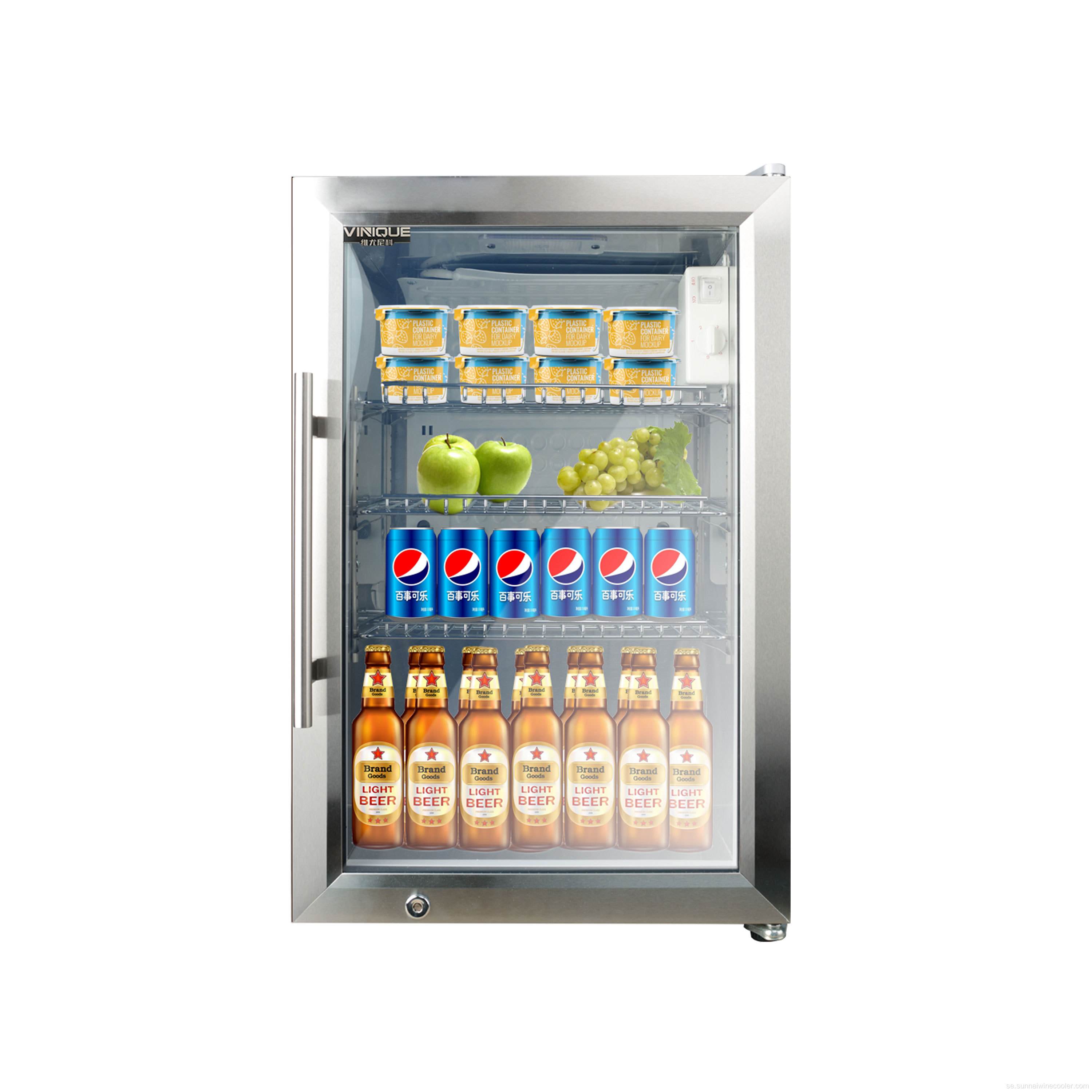 Lågbruskompakt kylskåp för hotellhushåll