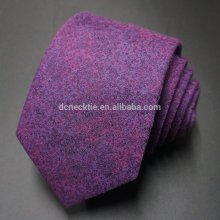 custom neck tie silk cotton blend semi solid design