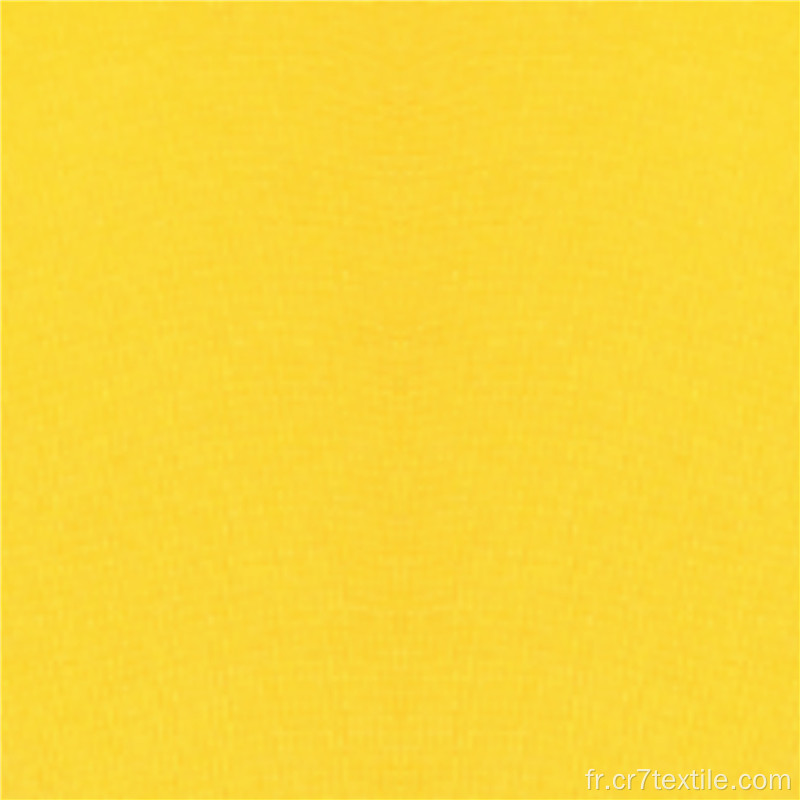 Tissu polaire en daim polyester teint jaune vif