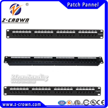 patch panel 24 port UTP with RJ45 keystone jacks