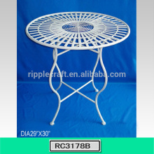 Pure White Wrought Iron Garden Table and Chairs Cheap
