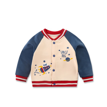 Wholesale Spring Baseball Uniform Jackets and Velvet Outerwear for Boys