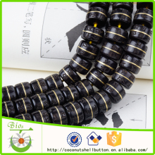 10.5x7mm natural coconut engrave mantra beads for malas