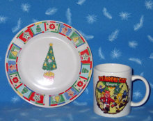 Coffee Mug Set, Ceraic Mug with Plate, Promotional Mug