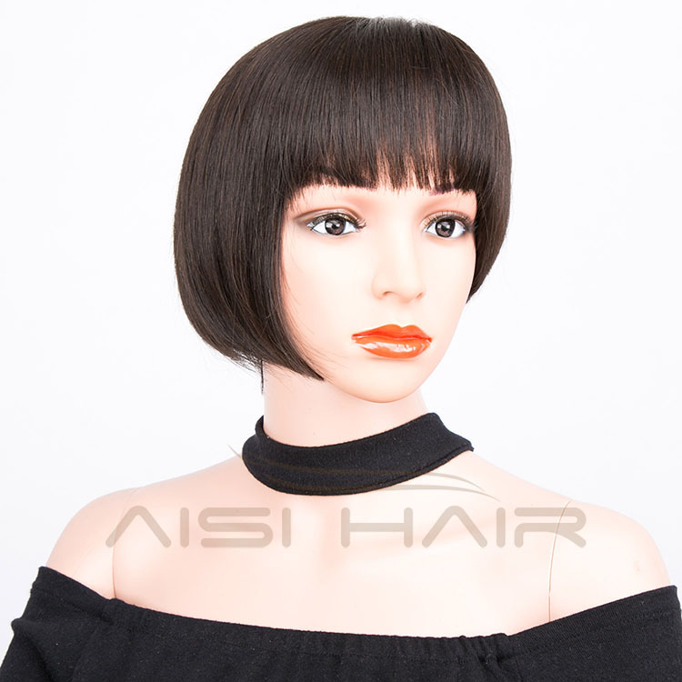 Aisi Hair Wholesale Burmese Hair 8 Inch Full Lace Bob Wig a Short Hairstyle For Black Women