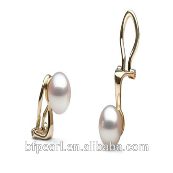 White Fine Akoya Pearl Woman Jewelry Clip-on Earrings