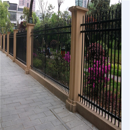 galvanized Steel Picket Metal Wrought Iron Fence design