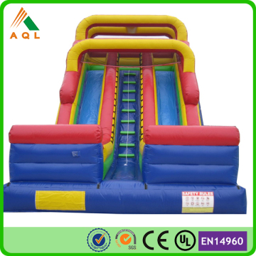Double lane iflatable slide/ giant inflatable slide for adult/ air slide