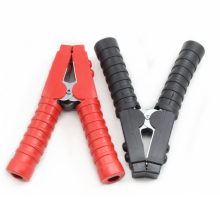 160mm Rubber Sheath Large Insulated Alligator Clips Battery Booster Cable Clamp